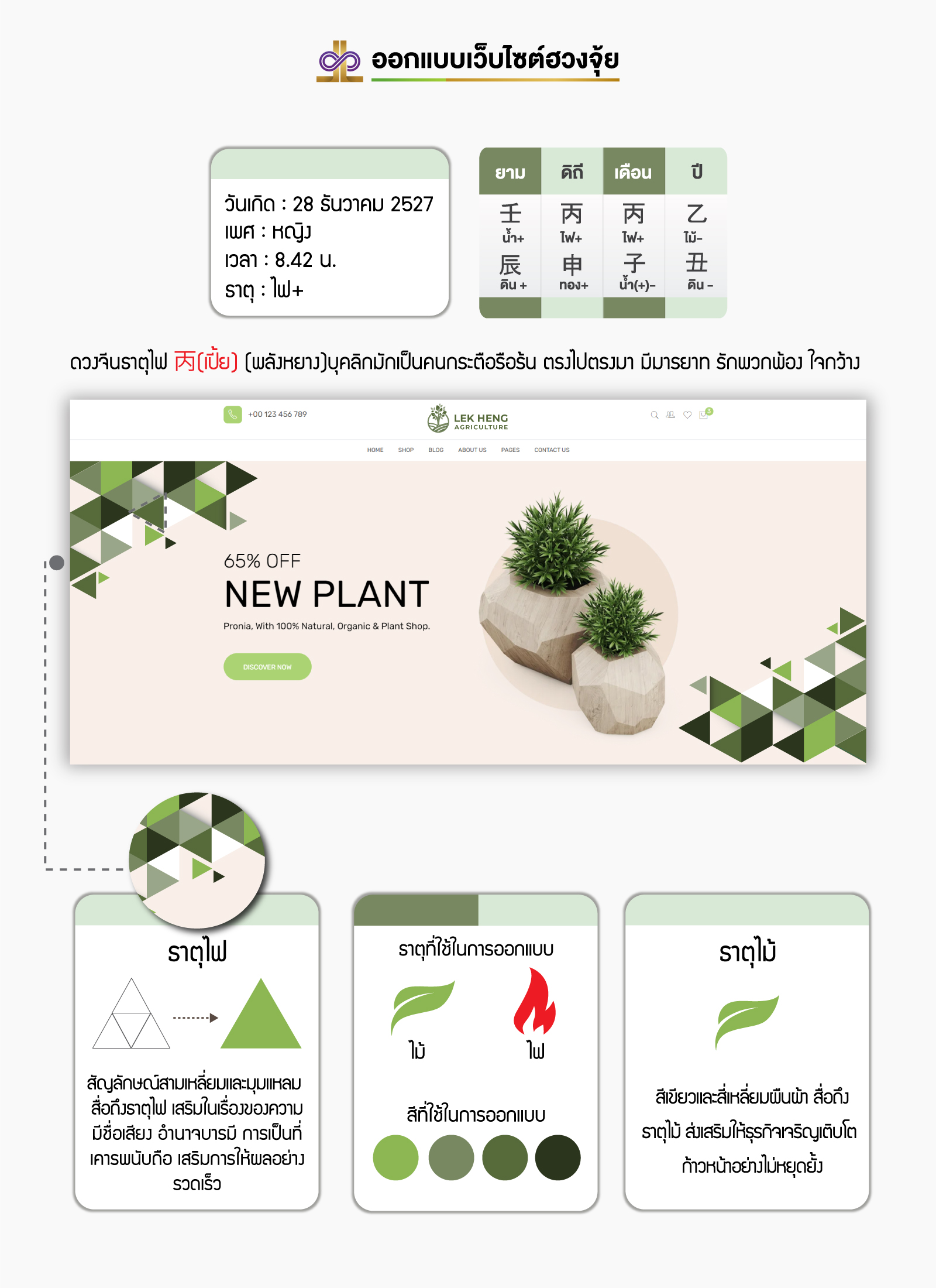 ออกแบบเว็บไซต์ฮวงจุ้ย